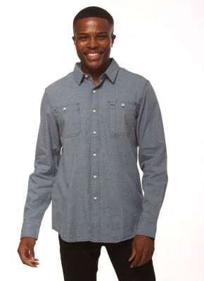 Elevani Mens L Sleeve Casual Shirt